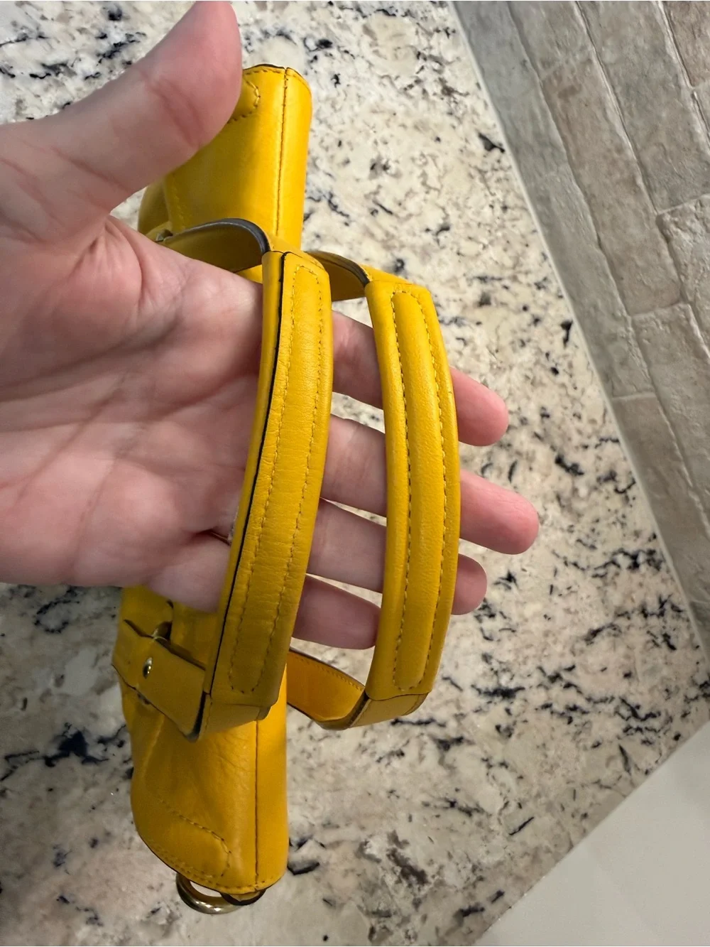 Coach EUC Yellow Leather Soho Satchel w/Hangtag